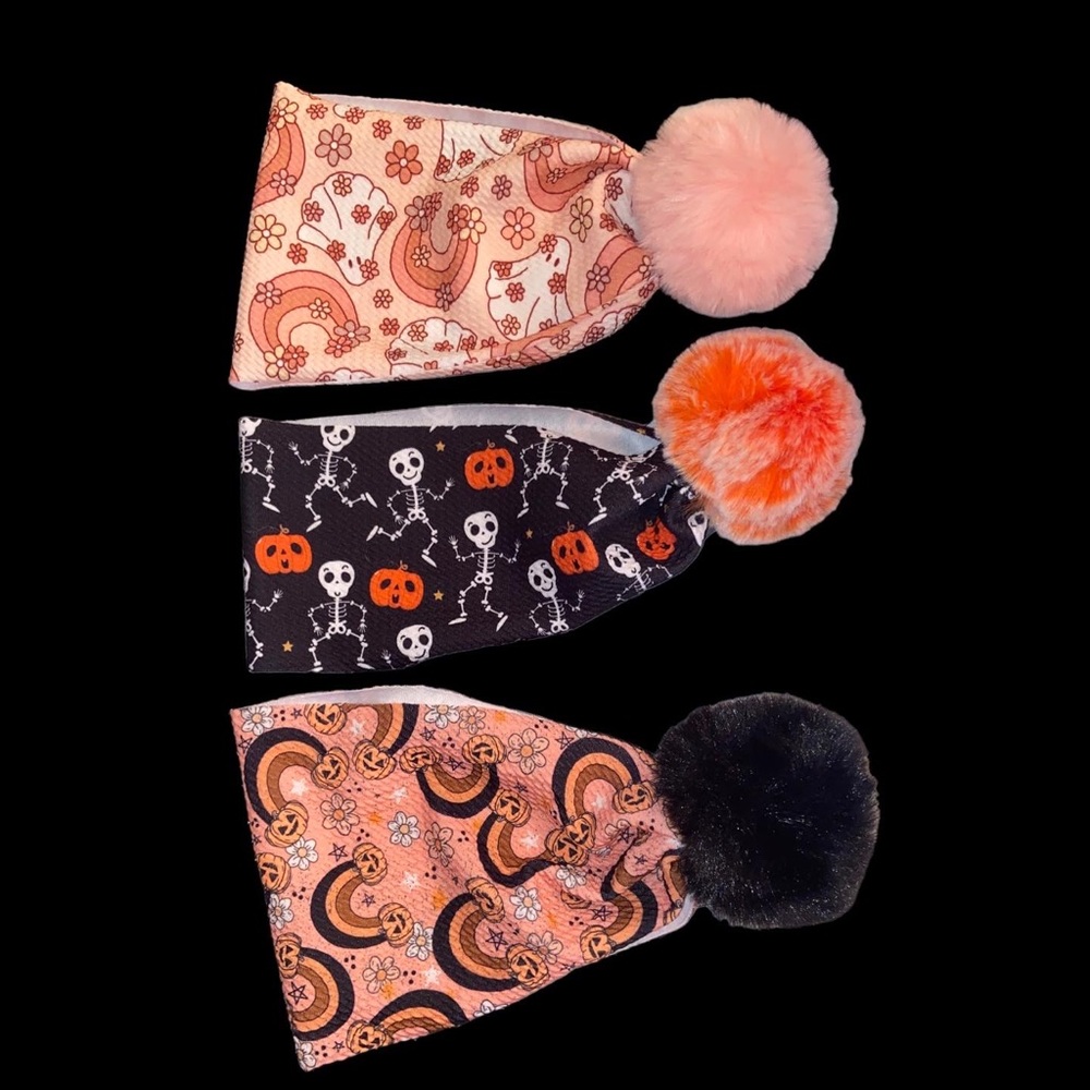 Pom Halloween Head wrap 🎃